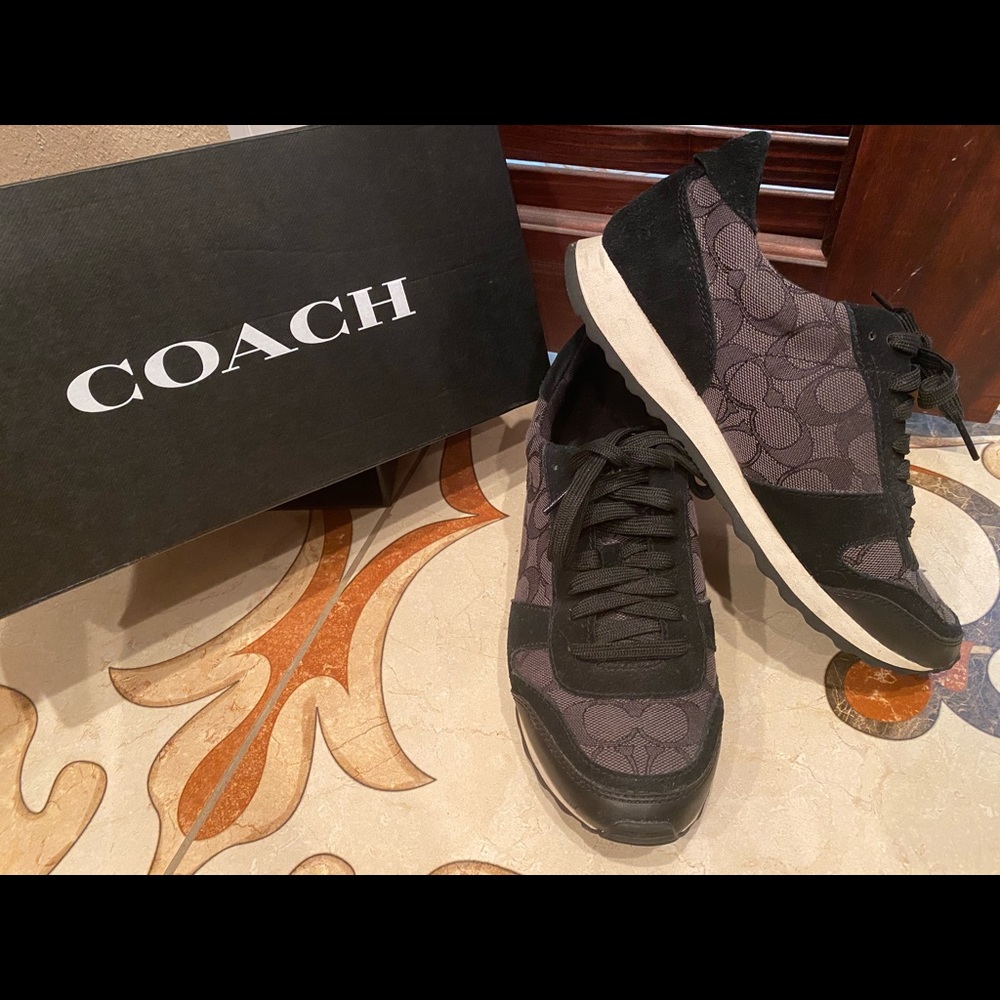 Gently used COACH tennis shoes